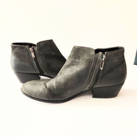 Sam Edelman Petty Charcoal Ankle Boots, US Women's Size 10 - Picture 6 of 8